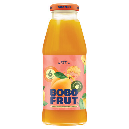 Bobo Frut Vruchtennectar, appel, abrikoos, na 6 maanden, 300 ml