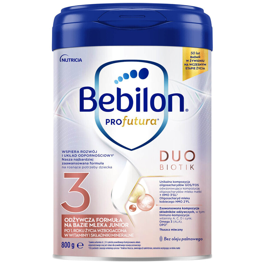 Bebilon Profutura DuoBiotik 3, nutritional formula based on milk, after 1 year, 800 g