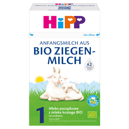 HiPP 1 Bio, biologische geitenmelk zuigelingenmelk, vanaf de geboorte, 400 g