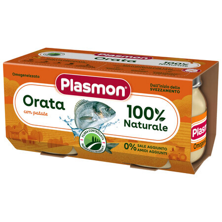 Plasmon Pranzo di merluzzo con patate, dopo 6 mesi, 2 x 80 g