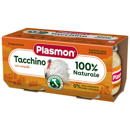 Plasmon Dinner, curcan, după 4 luni, 2 x 80 g