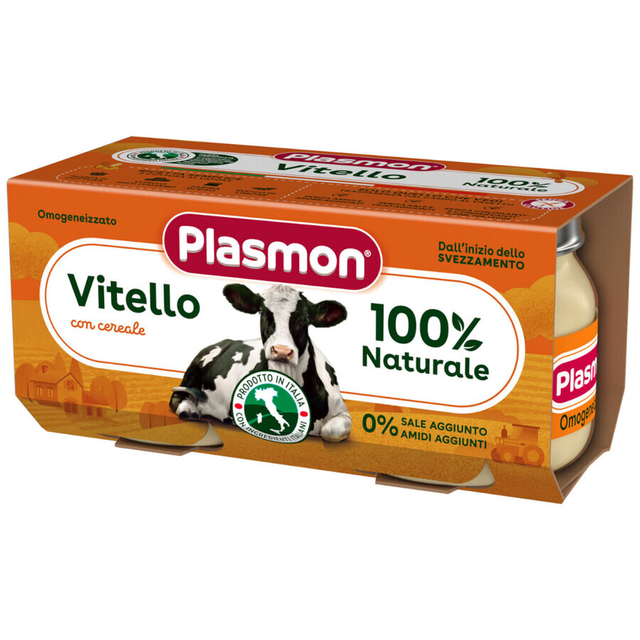 Plasmon Diner, kalfsvlees, na 4 maanden, 2 x 80 g