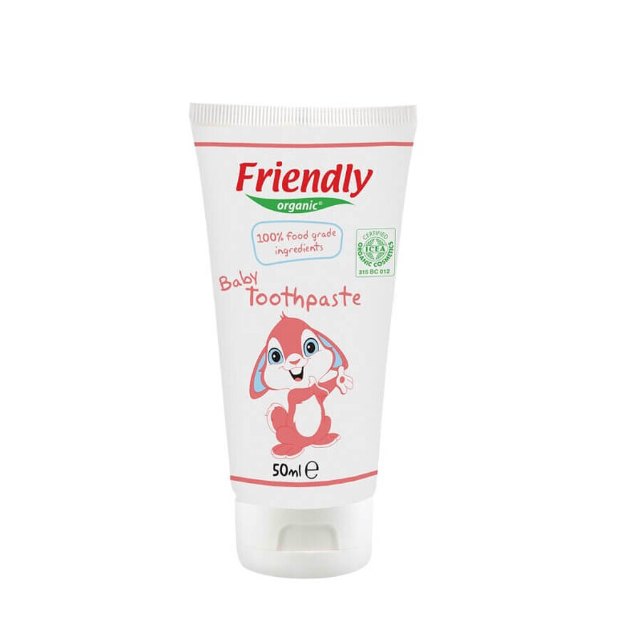 Dentifrice pour enfants à l'arôme de framboise, 50 ml, Friendly Organic