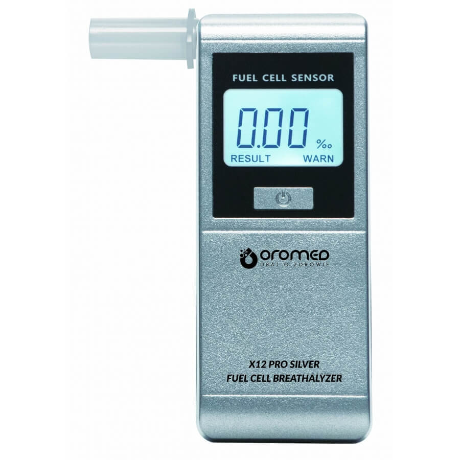 Oromed X12 Pro Silver, professioneller elektrochemischer Atemalkoholtester, Silber