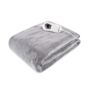 Oromed Oro-Blanket, electric blanket, heating, fleece, gray