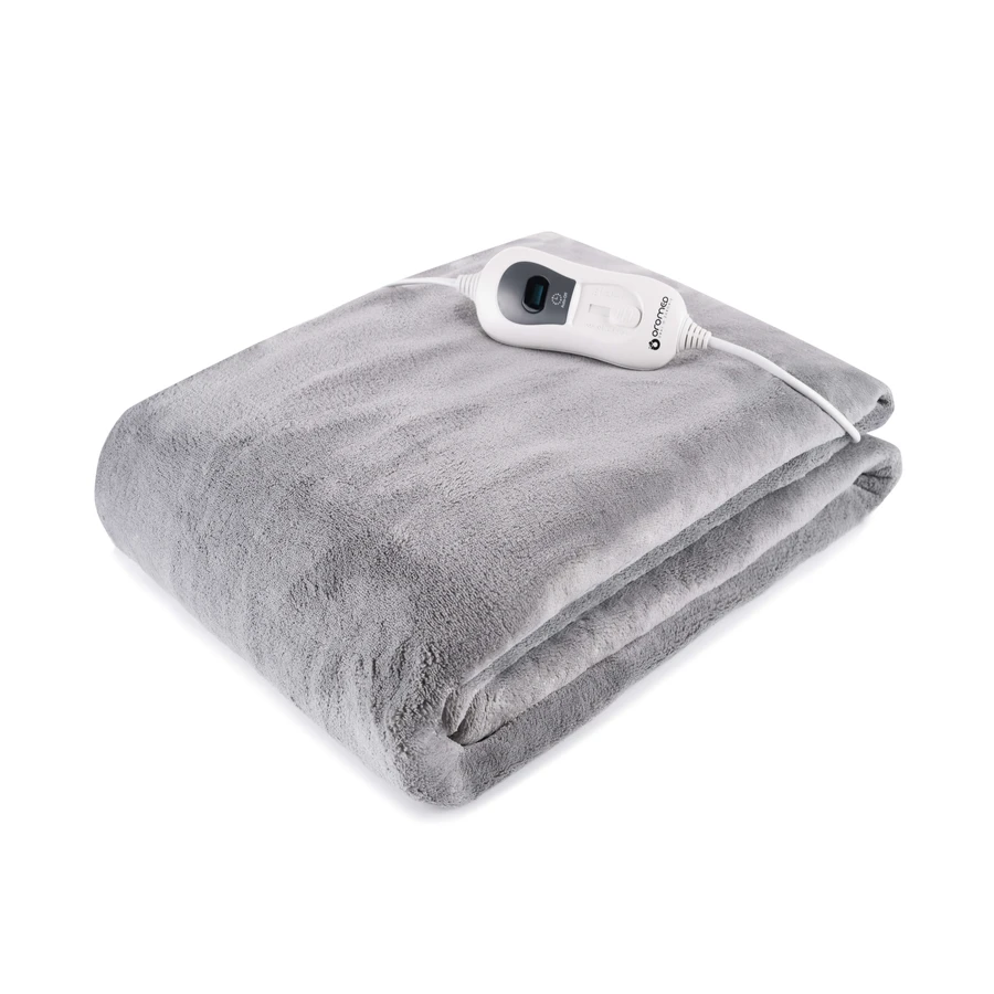 Oromed Oro-Blanket, elektrische deken, verwarming, fleece, grijs