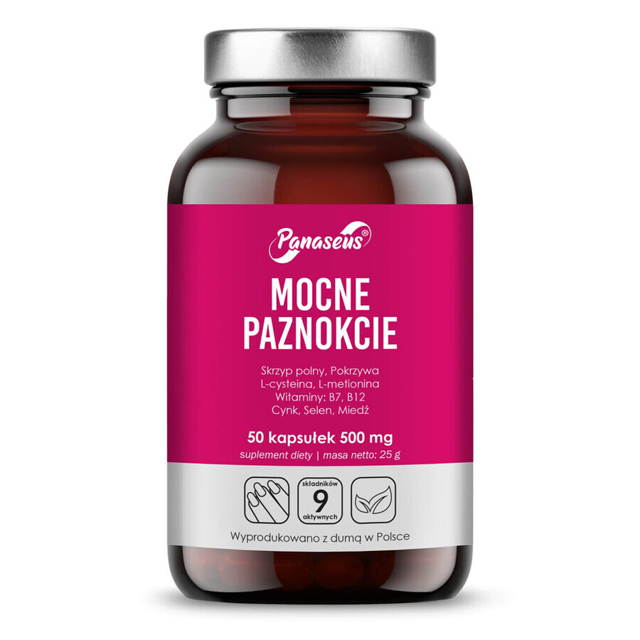 Panaseus Unghii puternice, 50 capsule