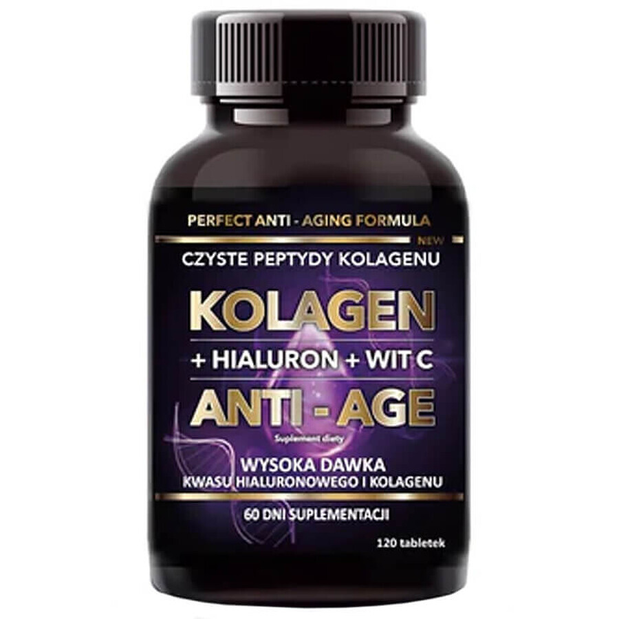 Intenson Collageen Anti-Age + Hyaluron + Vitamine C, 120 tabletten