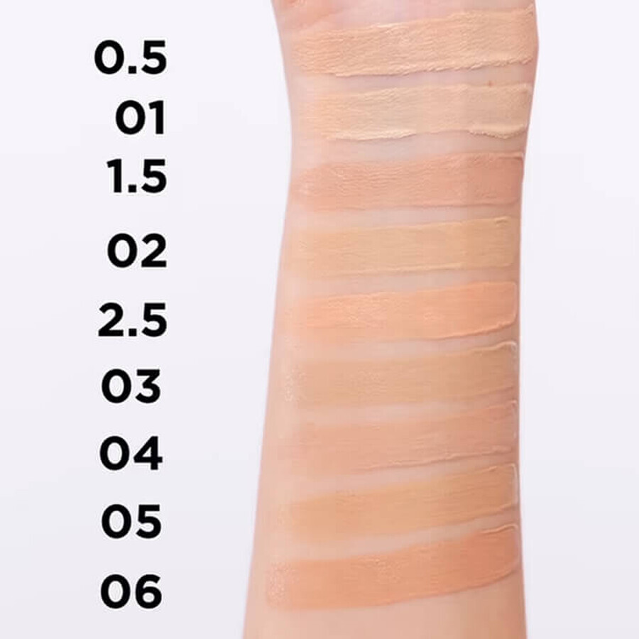 Eveline Cosmetics Better Than Perfect, hydraterende en dekkende foundation, nr. 02, licht vanille, 30 ml