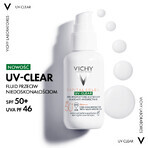 Vichy Capital Soleil UV-Clear, fluid tegen onvolkomenheden, SPF 50+, 40 ml