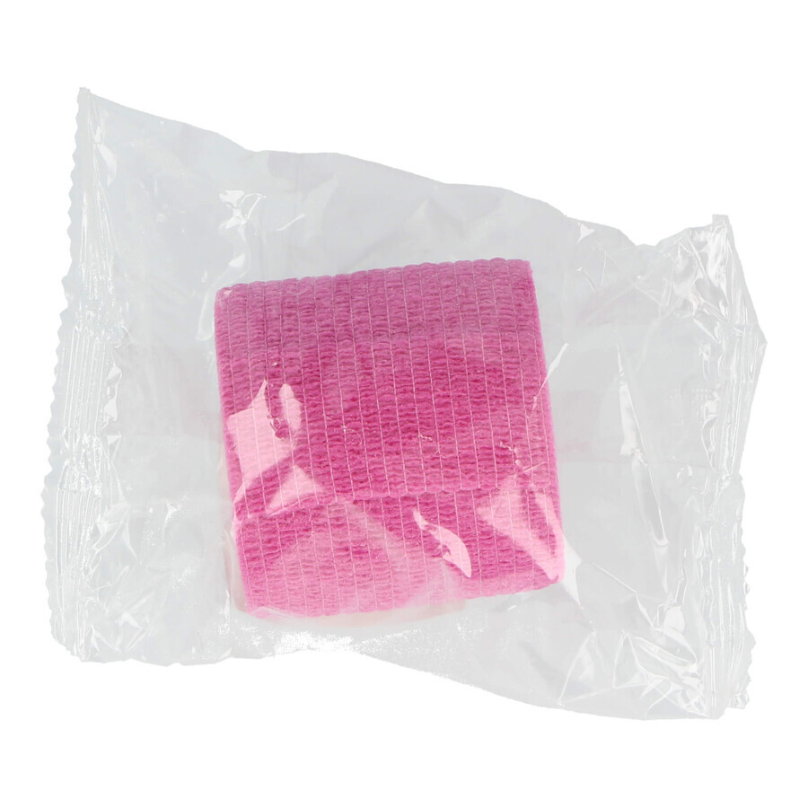 Dr Beck, Non-Woven Cohesive Bandage, Non-Woven, Pink, 5cm x 4.5m