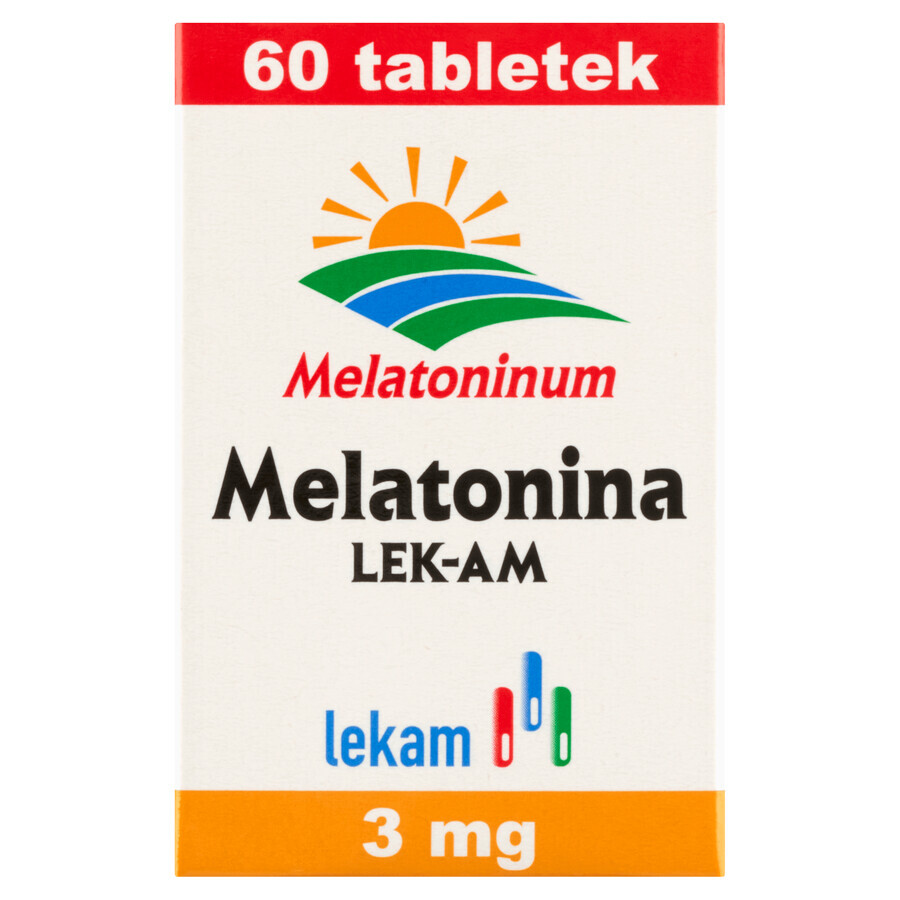 Melatonin LEK-AM 3 mg, 60 tablets