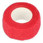 Dr Beck, Cohesief verband, vlies, Rood, 2,5 cm x 4,5 m