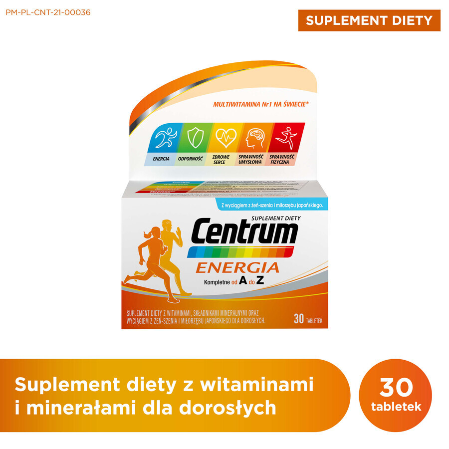 Centrum Energia, 30 tablets