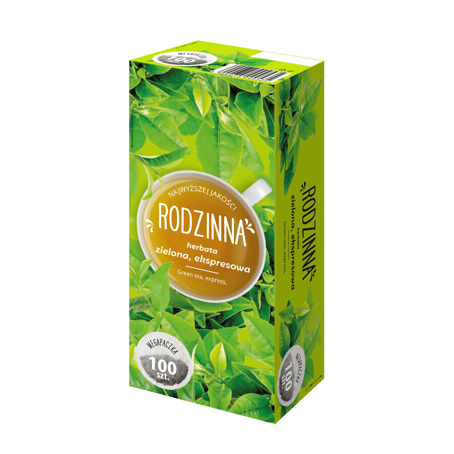 Rodzinna Zielona, groene thee, 1,3g x 100 builtjes