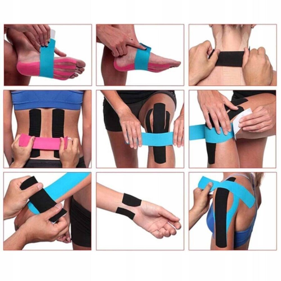 4yourhealth Kinesiotape, kinesiologie tape, roze, 5 cm x 5 m