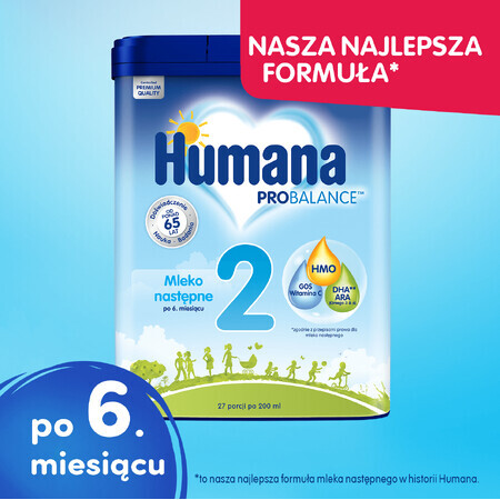 Humana ProBalance 2, lait de suite, après 6 mois, 750 g