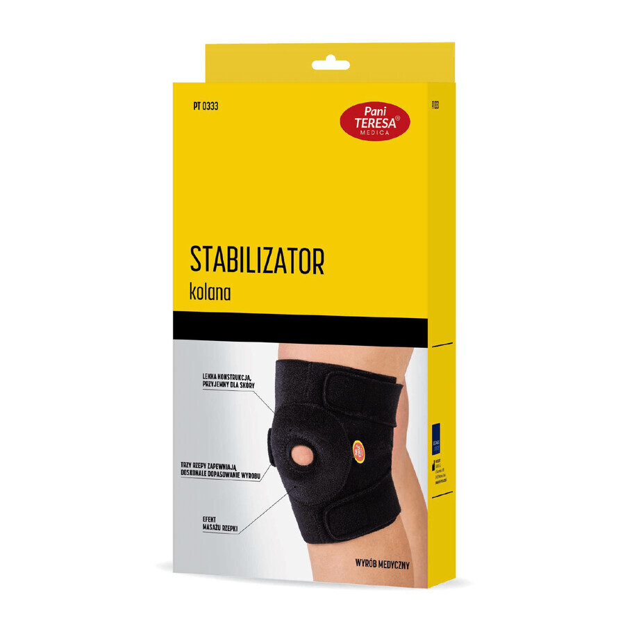 Ms Teresa, knie stabilisator PT 0333, zwart, maat L/XL, 1 stuk