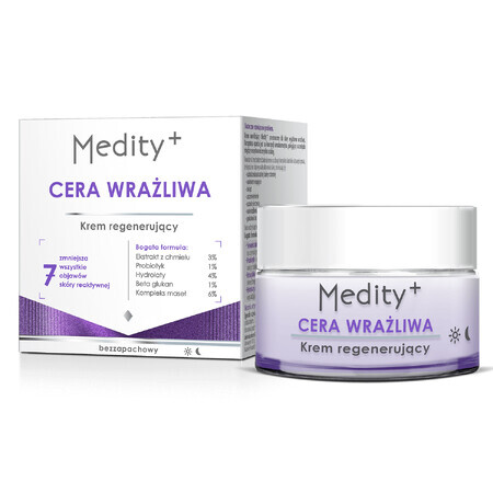 Ava Medity+ Peau sensible, crème régénérante, 50 ml