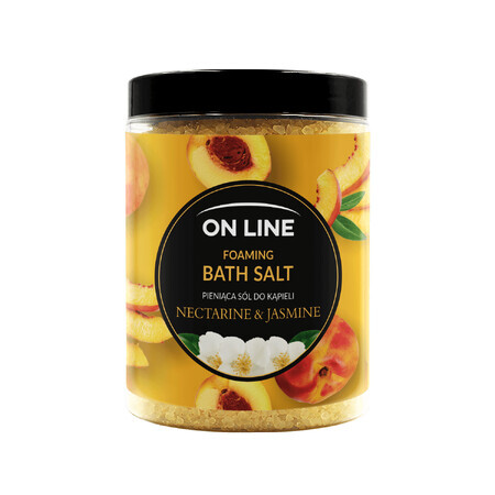 On Line, schuimend badzout, Nectarine &amp; Jasmijn, 1200 g