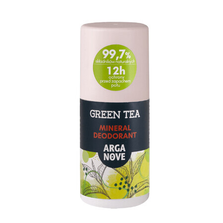 Arganove, minerale aluin deodorant, groene thee, roll-on, 50 ml