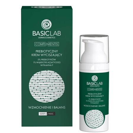 BasicLab Complementis, cremă de calmare prebiotică cu prebiotice 5%, întărire și echilibru, 50 ml