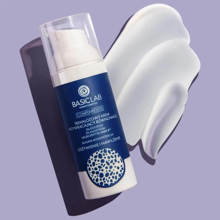 BasicLab Complementis, trehalose herstellende crème met xylitol 3%, voeding en hydratatie, 50 ml
