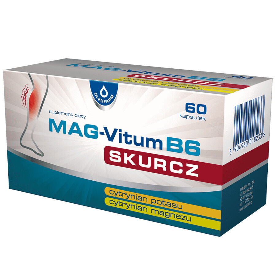 Mag-Vitum B6 Skurcz, 60 capsules