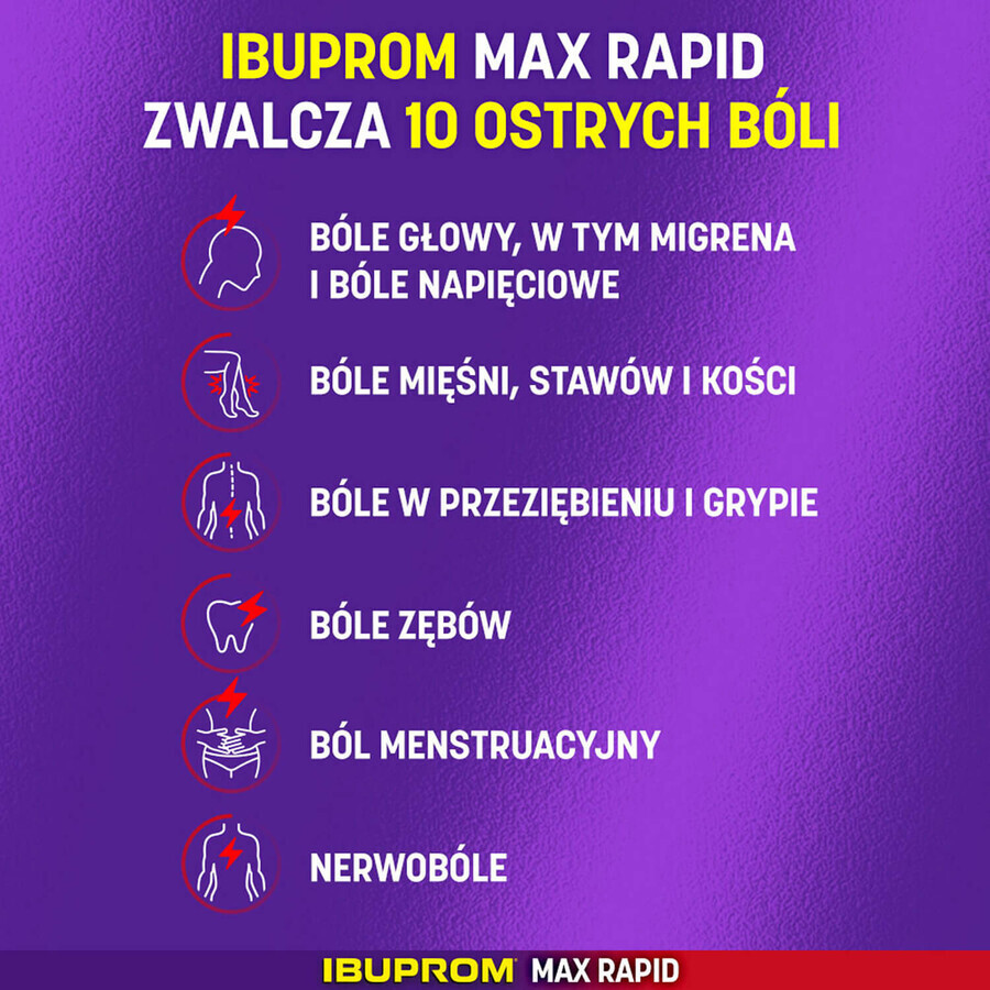 Ibuprom Max Rapid 400 mg, 12 comprimés pelliculés