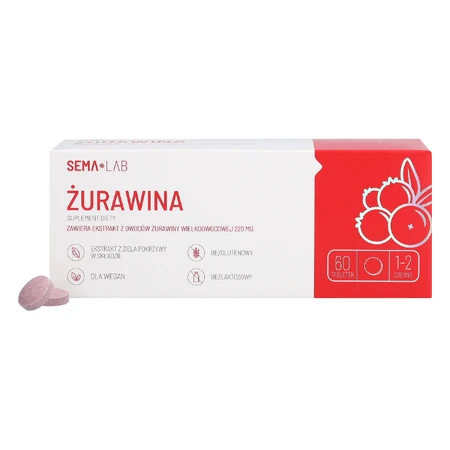 SEMA Lab Cranberry, 60 Tabletten