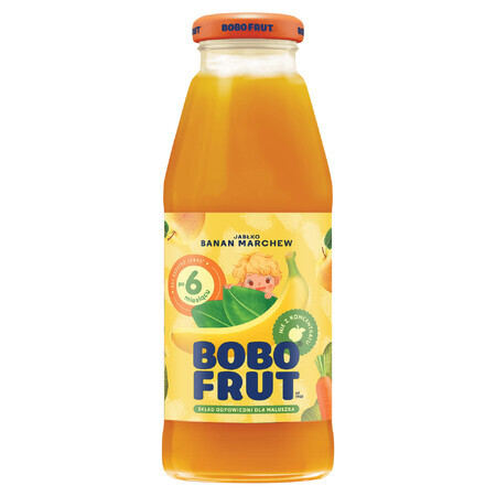 Bobo Frut Fruit- en groentesectar, appel, banaan, wortel, na 6 maanden, 300 ml