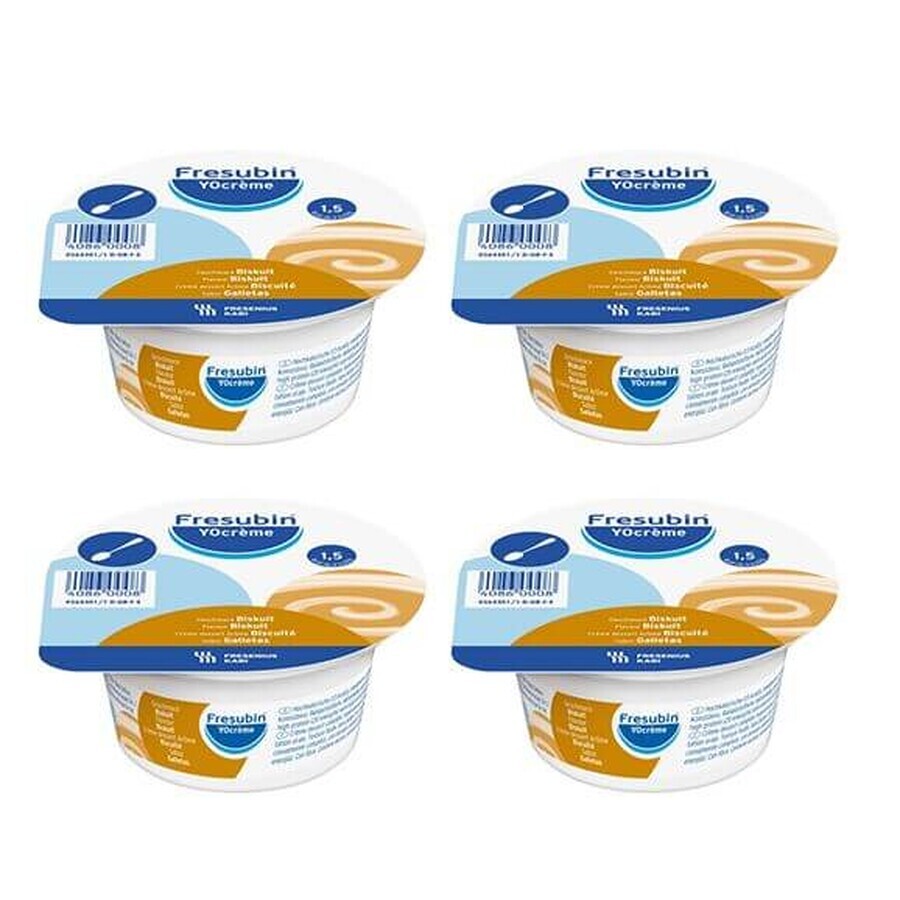 Fresubin YOcreme, biscuitsmaak, 4 x 125 g