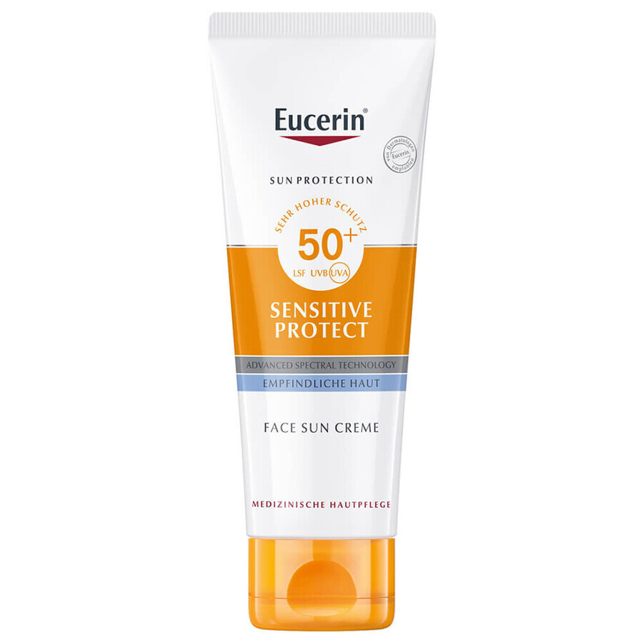 Eucerin Sun Sensitive Protect, beschermende crème voor de gevoelige huid, SPF 50+, 50 ml