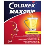 Coldrex MaxGrip 1000 mg + 10 mg + 40 mg, lemon flavor, 10 sachets