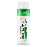 OstroVit Vitamina D3 4000 + K2 MK-7 Shot, sabor kiwi, 100 ml