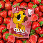 BeRAW! Kids, jelly beans, aardbei, zonder toegevoegde suiker, 35 g