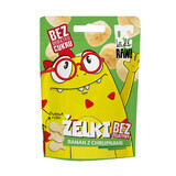 BeRAW! Kids, jelly beans, banaan met chips, zonder toegevoegde suiker, 35 g