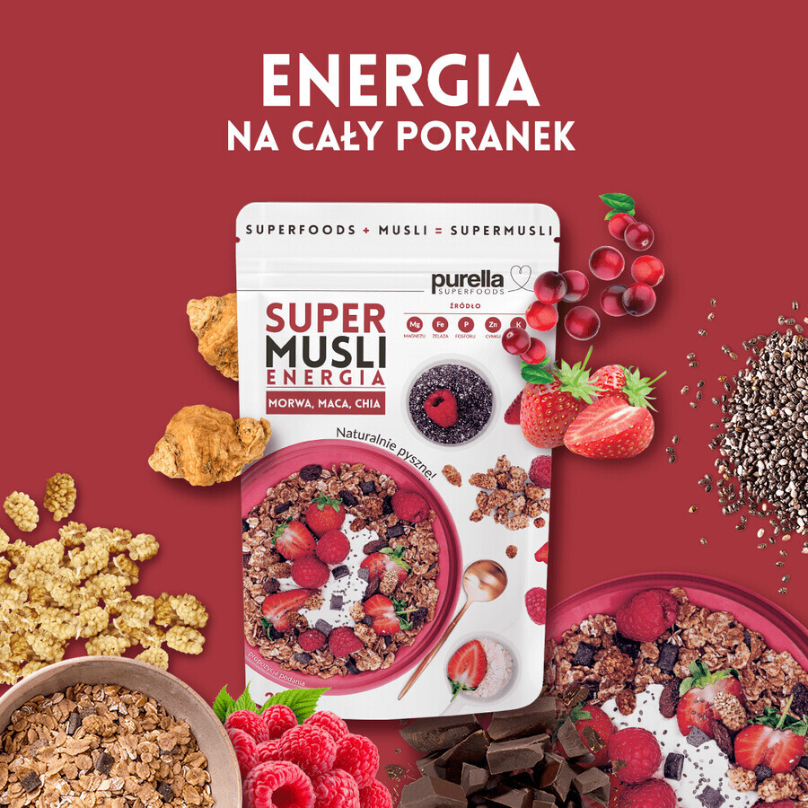 Purella Superfoods Super Muesli Energie, 200 g