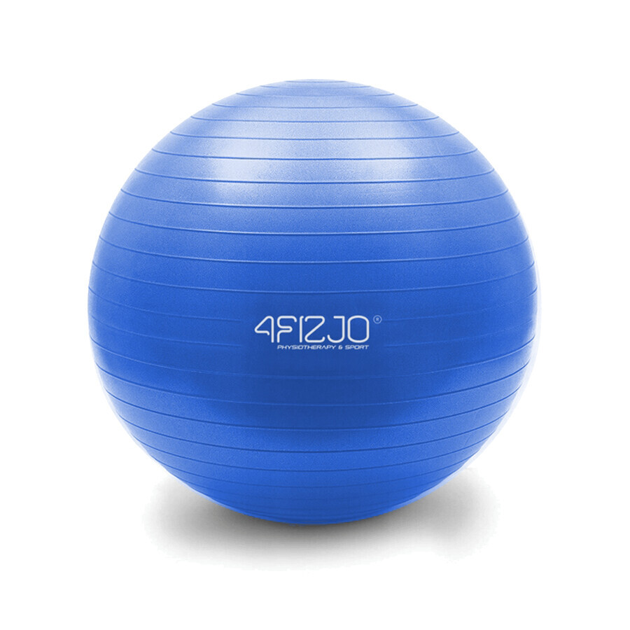 4Fizjo, anti-knal gymbal, blauw, 65 cm