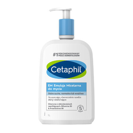 Cetaphil EM, Micellar washing emulsion, 1000 ml