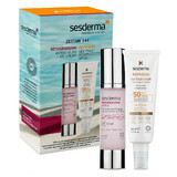 Set Sesderma Resveraderm Antiox, gel-cremă pentru față, 50 ml + Repaskin Silk Touch Color, protecție solară pentru față, colorant, SPF 50, 50 ml