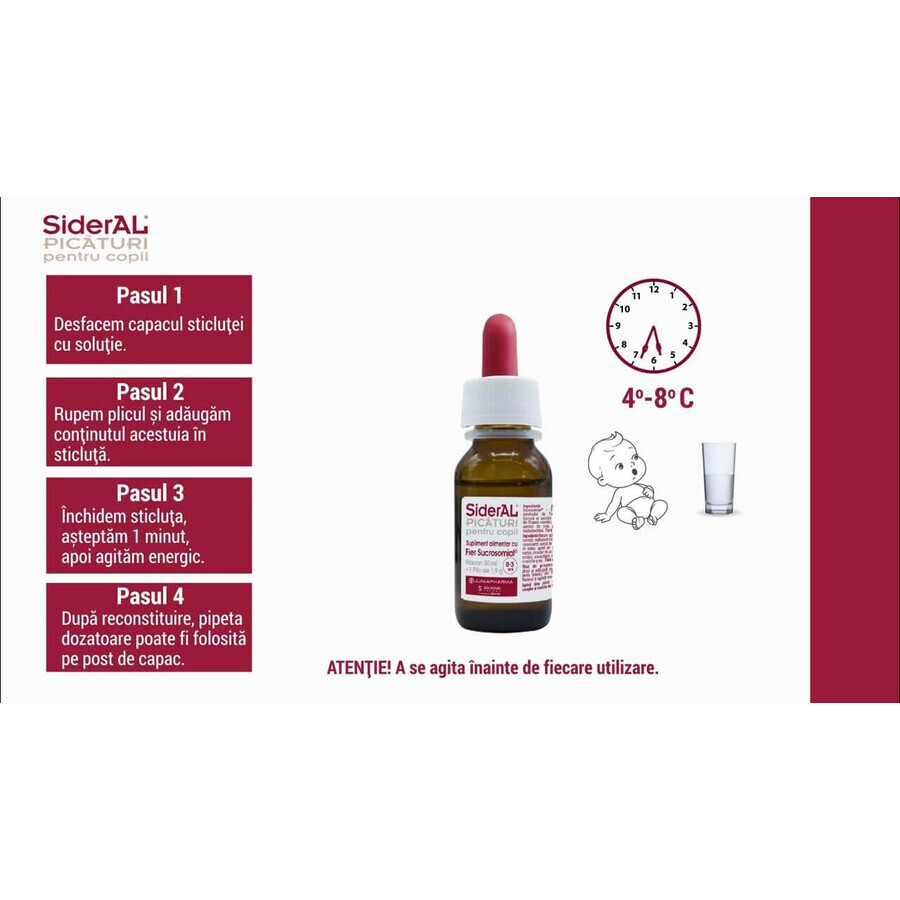 SiderAL Kindertropfen, Flasche 30 ml + Beutel 1,9 Gramm, Solacium Pharma