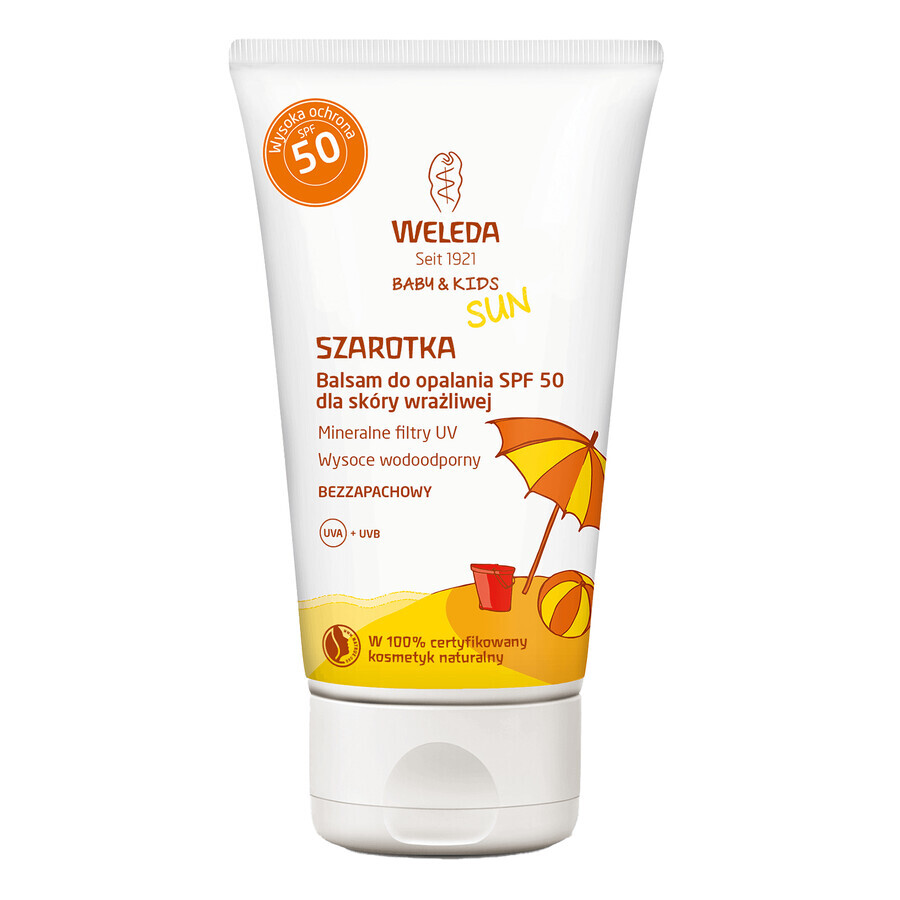 Weleda Baby &amp; Kids Sun Edelweiss, sun protection lotion for sensitive skin, SPF 50, 50 ml