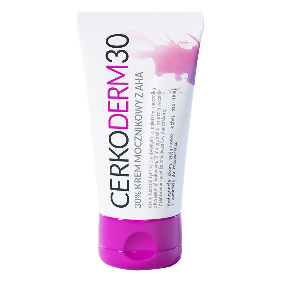 Cerkoderm 30, crema al 30% di urea con AHA, pelle estremamente secca e ruvida con tendenza alla cheratosi, 50 ml