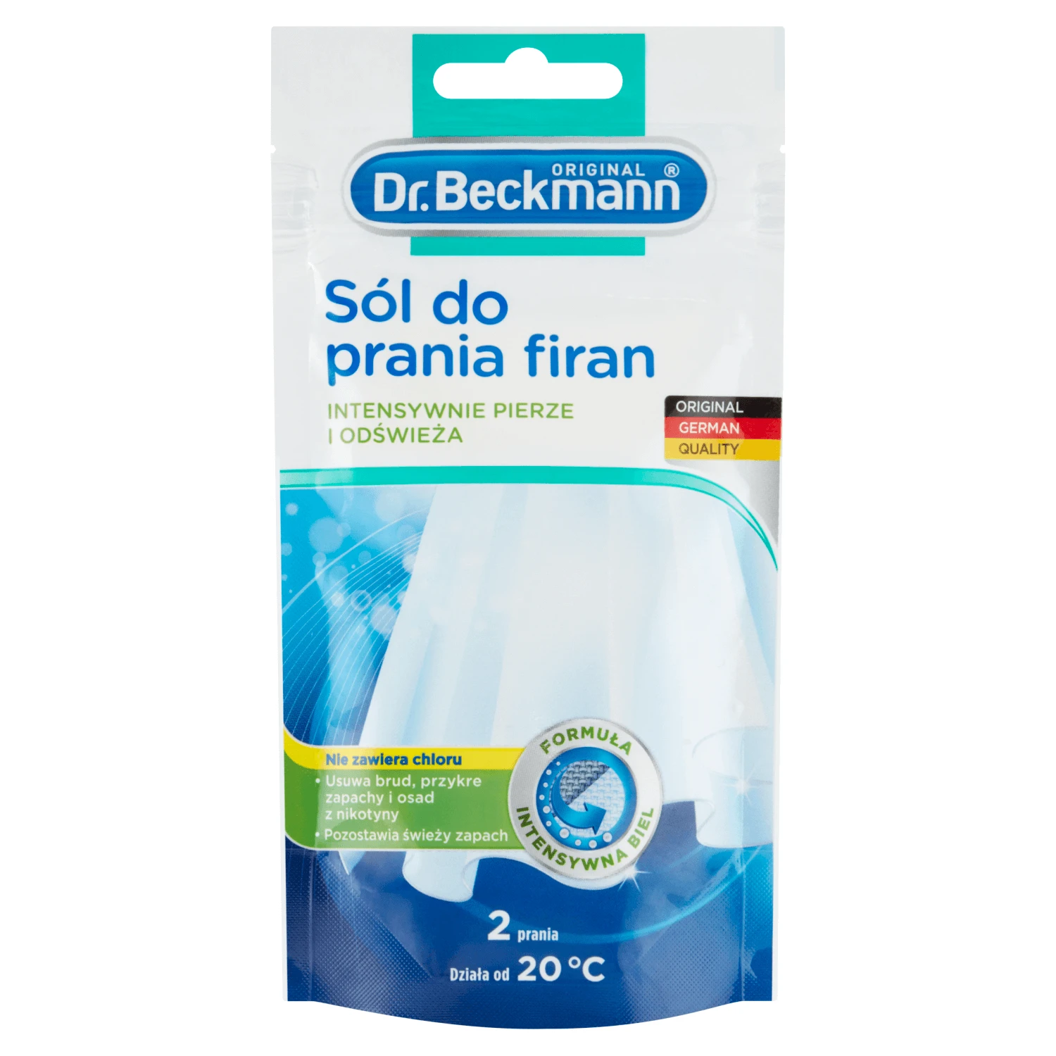 Dr. Beckmann, zout voor het wassen van gordijnen, 80 g