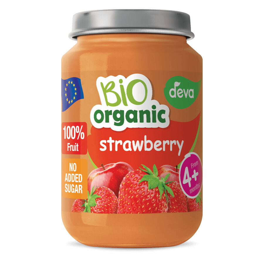 Deva Organic Bio fruit dessert, strawberries, after 4 months, 190 g