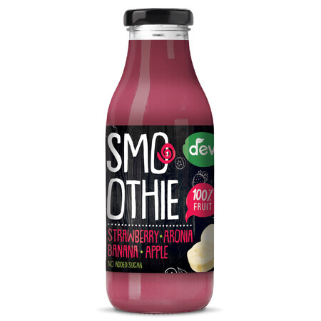 Smoothie Deva, apples, bananas, chokeberry and strawberries, 300 ml