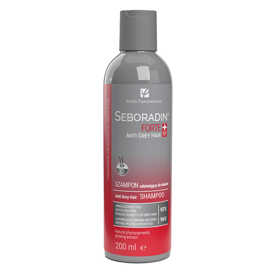 Seboradin Forte, Anti Grey Hair, shampooing anti cheveux gris, 200 ml