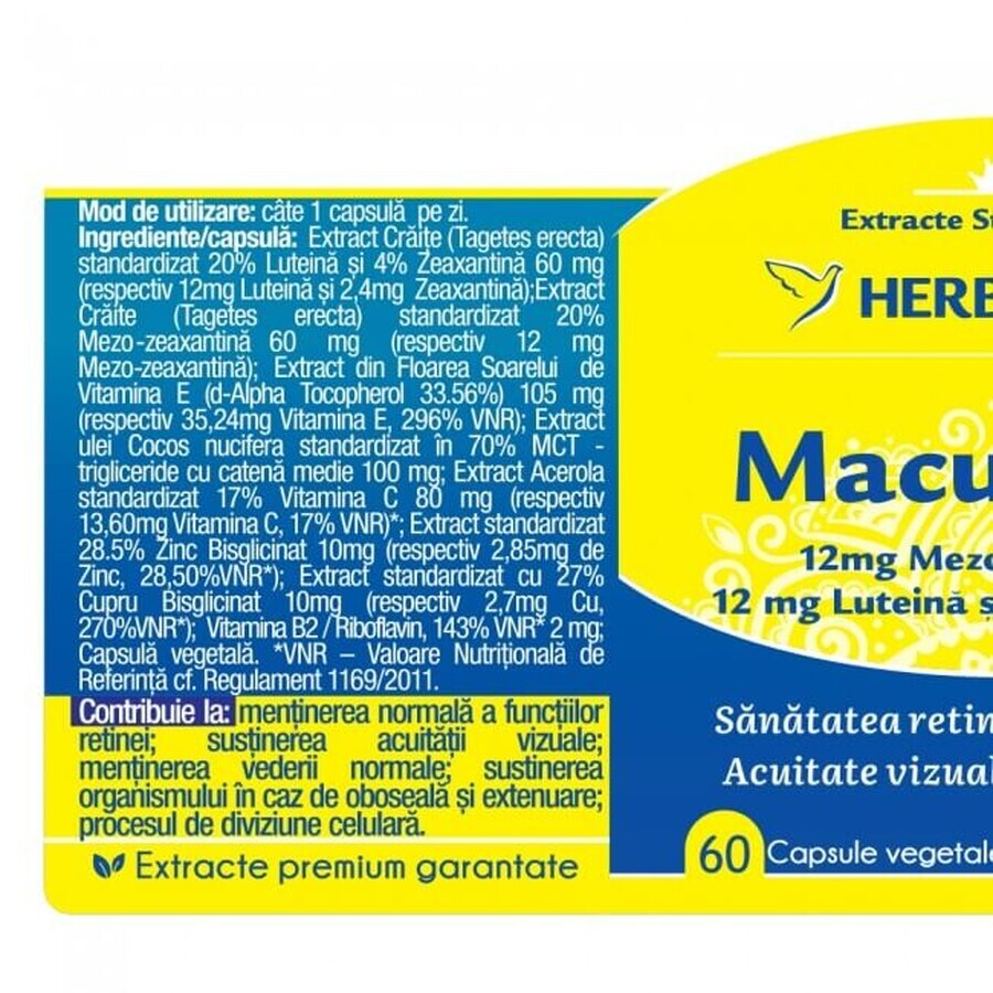 Herbagetica Macuretin x 60 cps