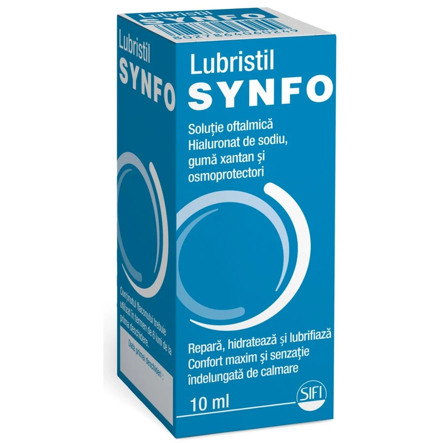 Lubristil Synfo oogheelkundige oplossing, 3x10 ml, Sifi